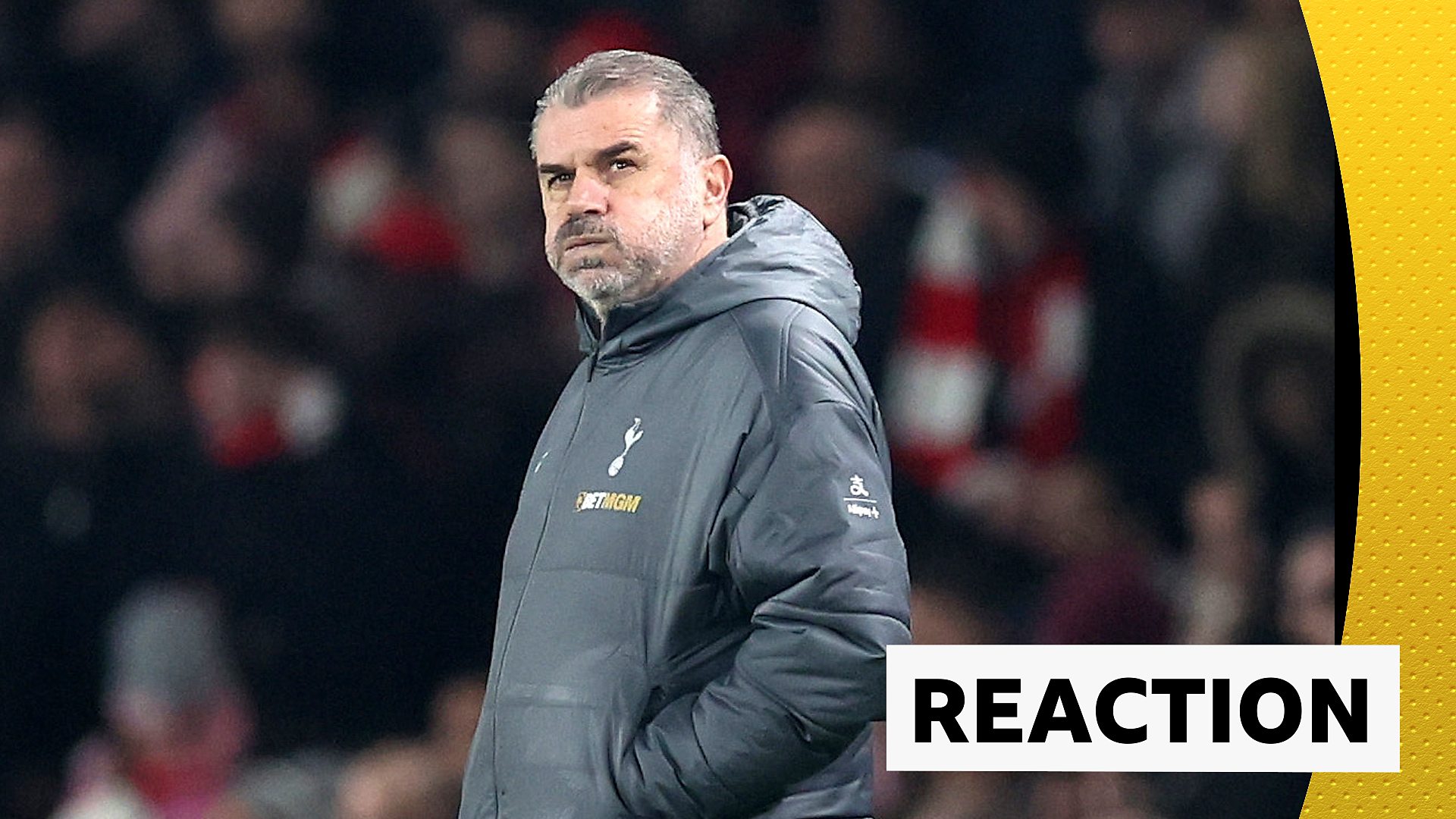 Arsenal 2-1 Tottenham: Ange Postecoglou disappointed after loss