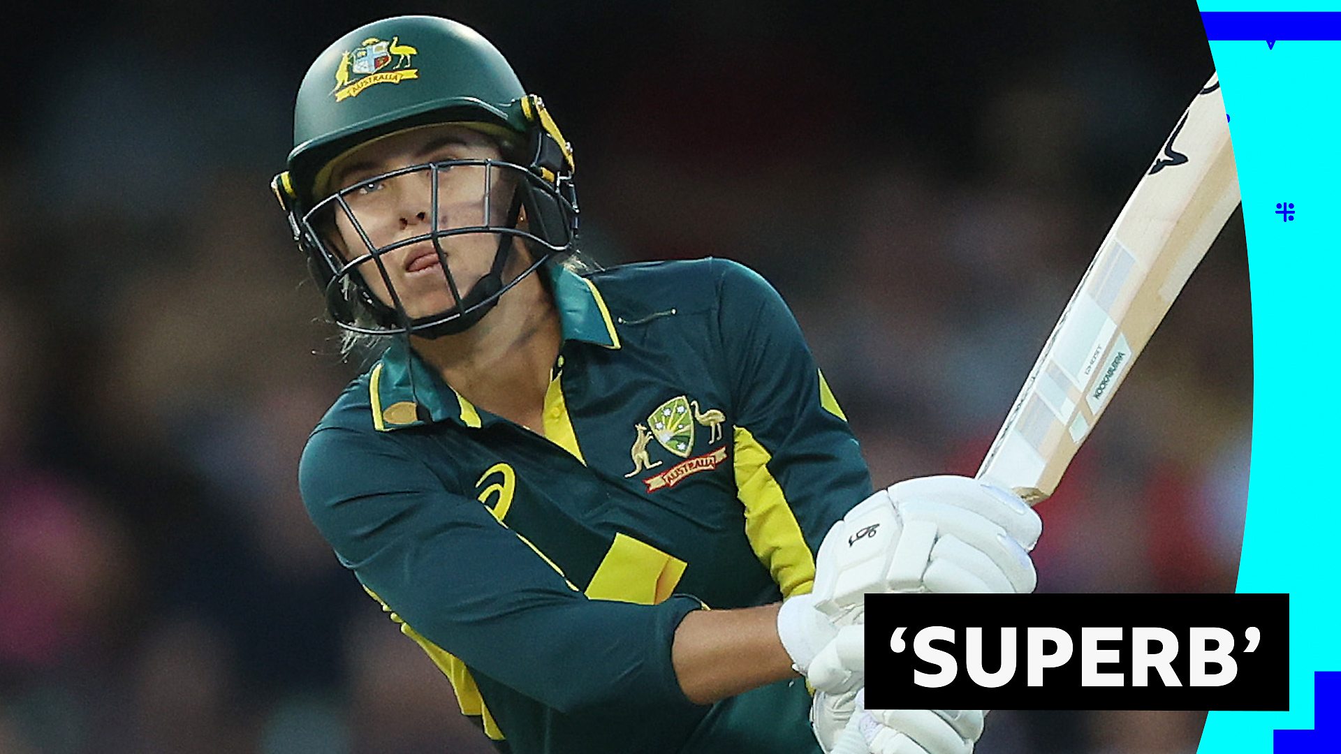 Women's Ashes: Phoebe Litchfield strikes switch hit for six - BBC