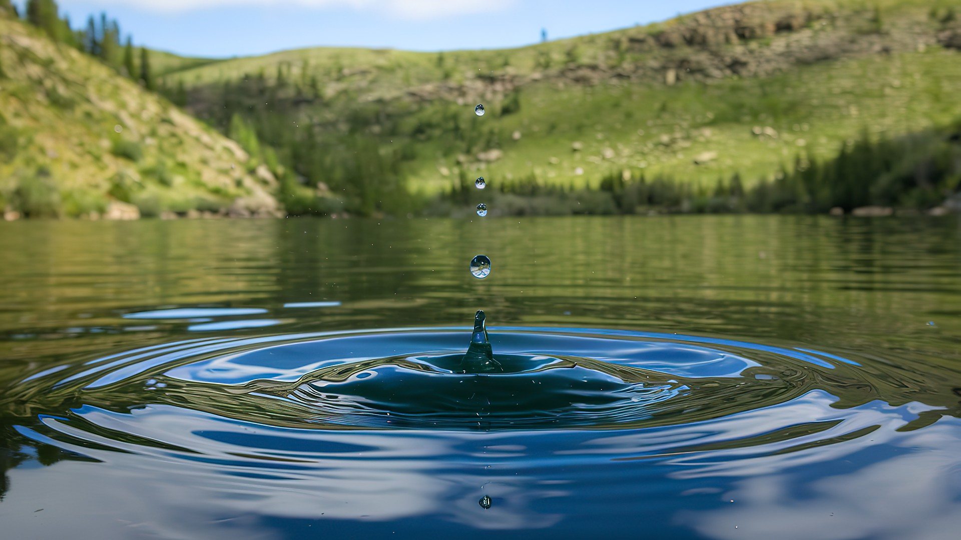 A photo of a droplet falling into a body of water (Credit: Flaviu Cernea/500px via Getty Images)