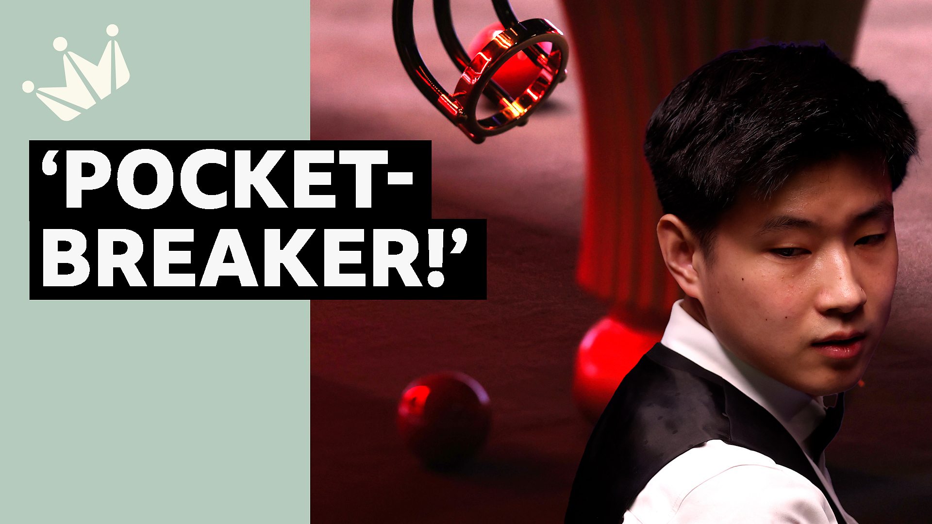 World Snooker Championship: Pocket breaks during Zhao