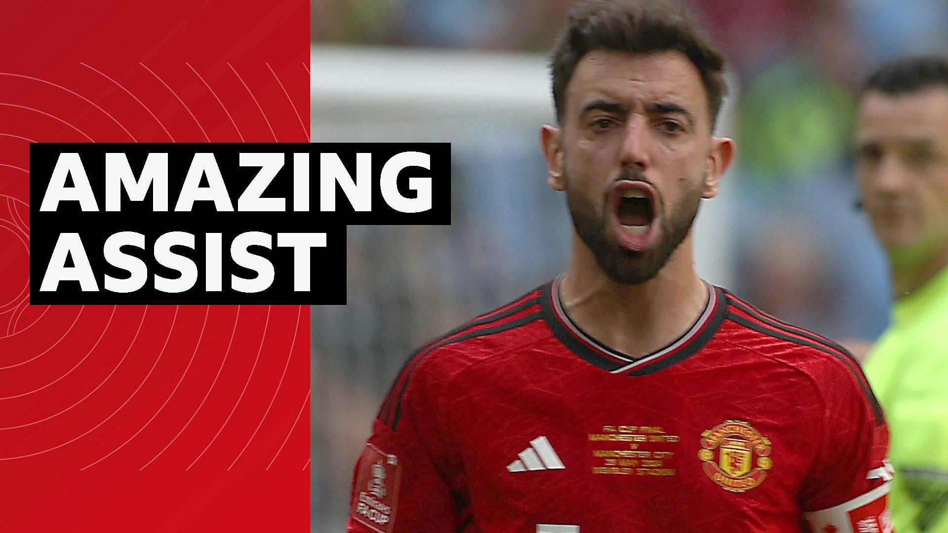 Bruno Fernandes: Manchester United midfielder's no-look assist in - Main Image