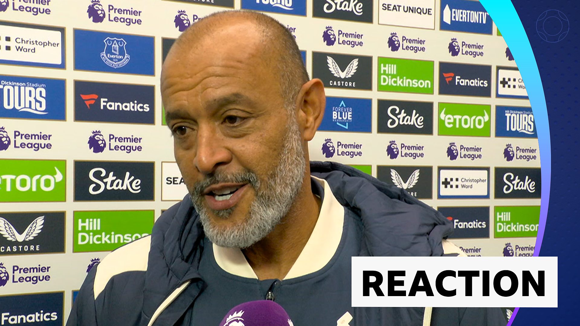 Everton 1-1 West Ham United: Nuno Espírito Santo reaction first