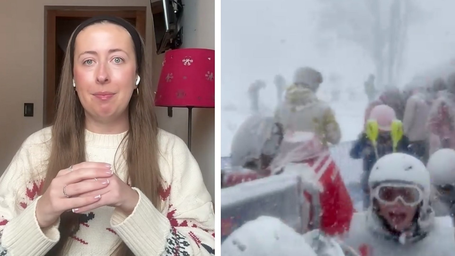 Watch: Skier tells BBC of 'panic' as avalanche hit Italian slopes