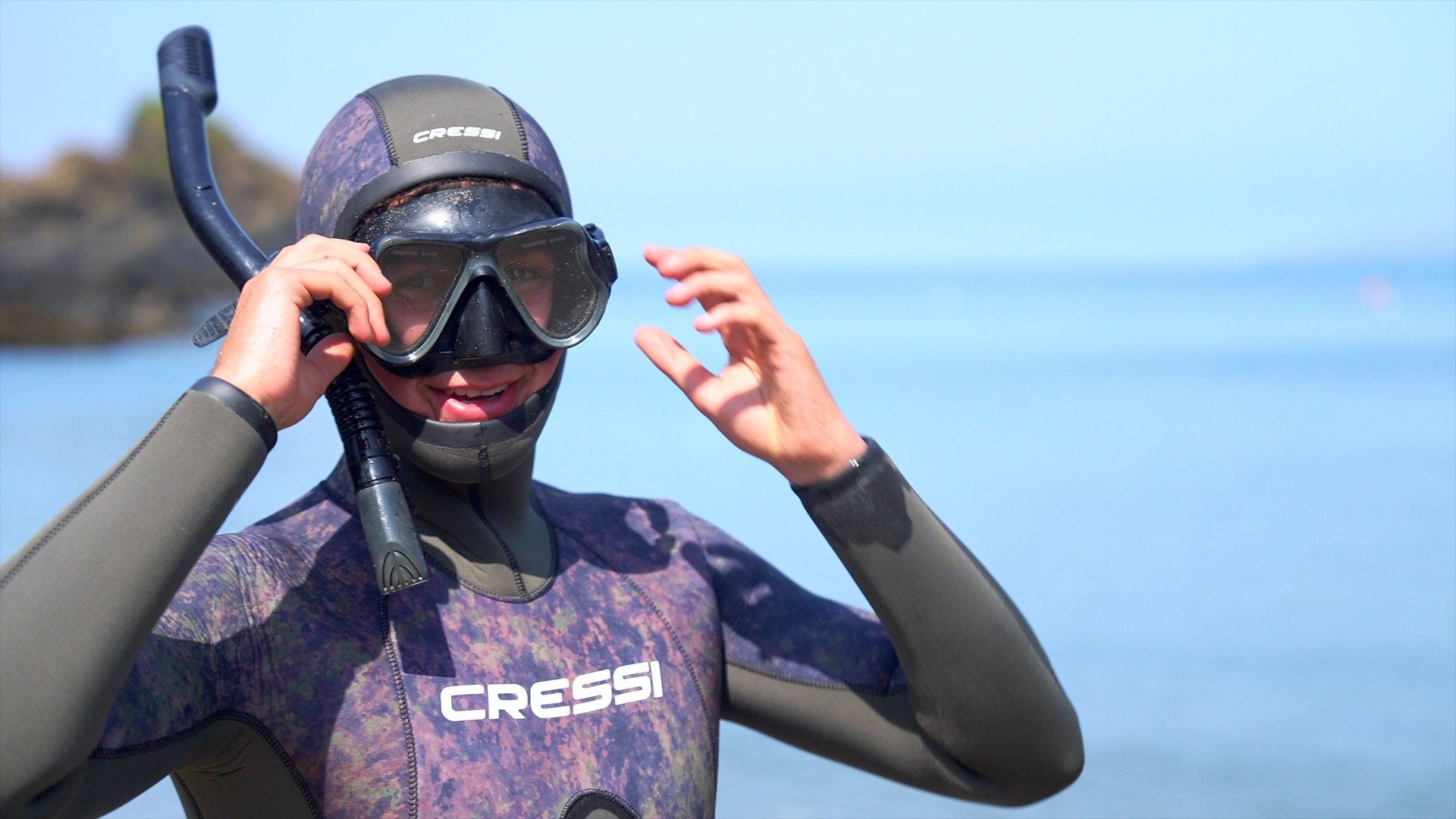 Thumbnail for Free diver, 21, wants to 'give back' to the ocean that has helped him