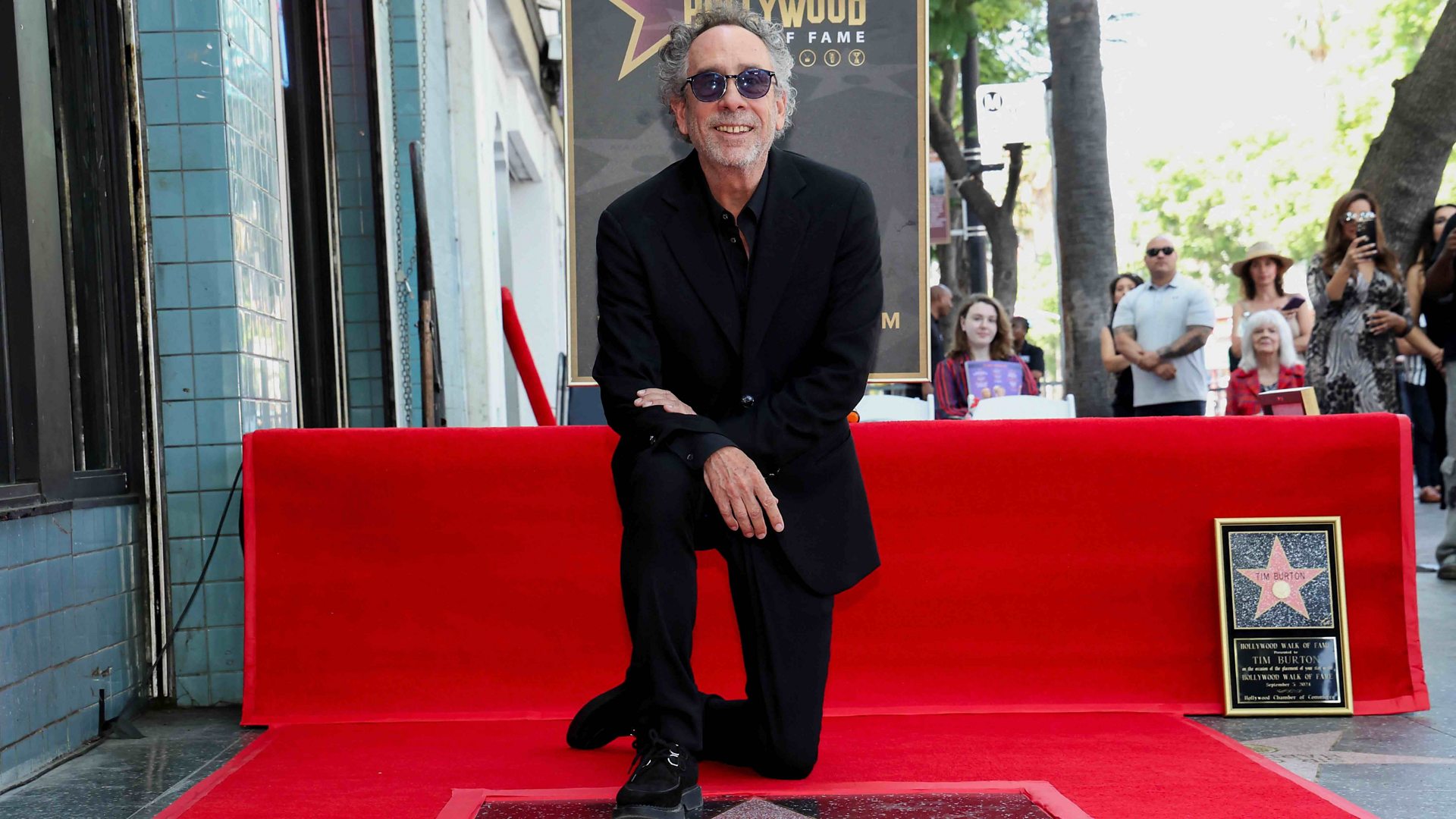 Tim Burton receives star on Hollywood Walk of Fame