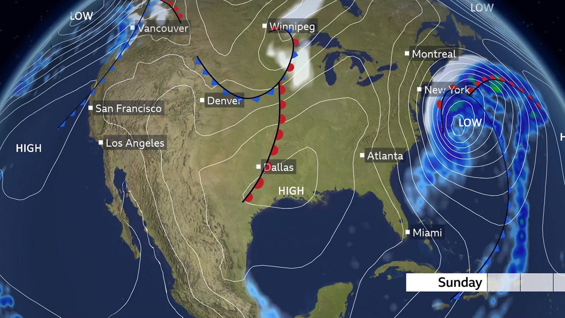 What to Expect as a Powerful Bomb Cyclone Threatens the U.S. East Coast