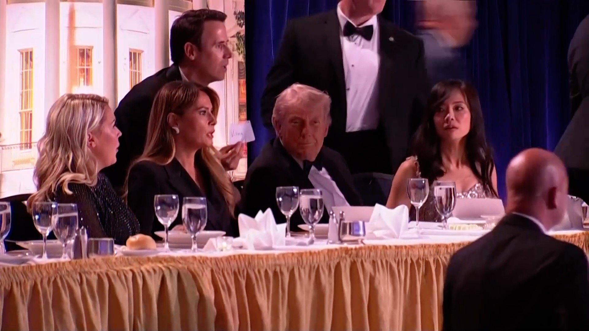 Trump rushed from White House correspondents' dinner after suspected  gunshots heard