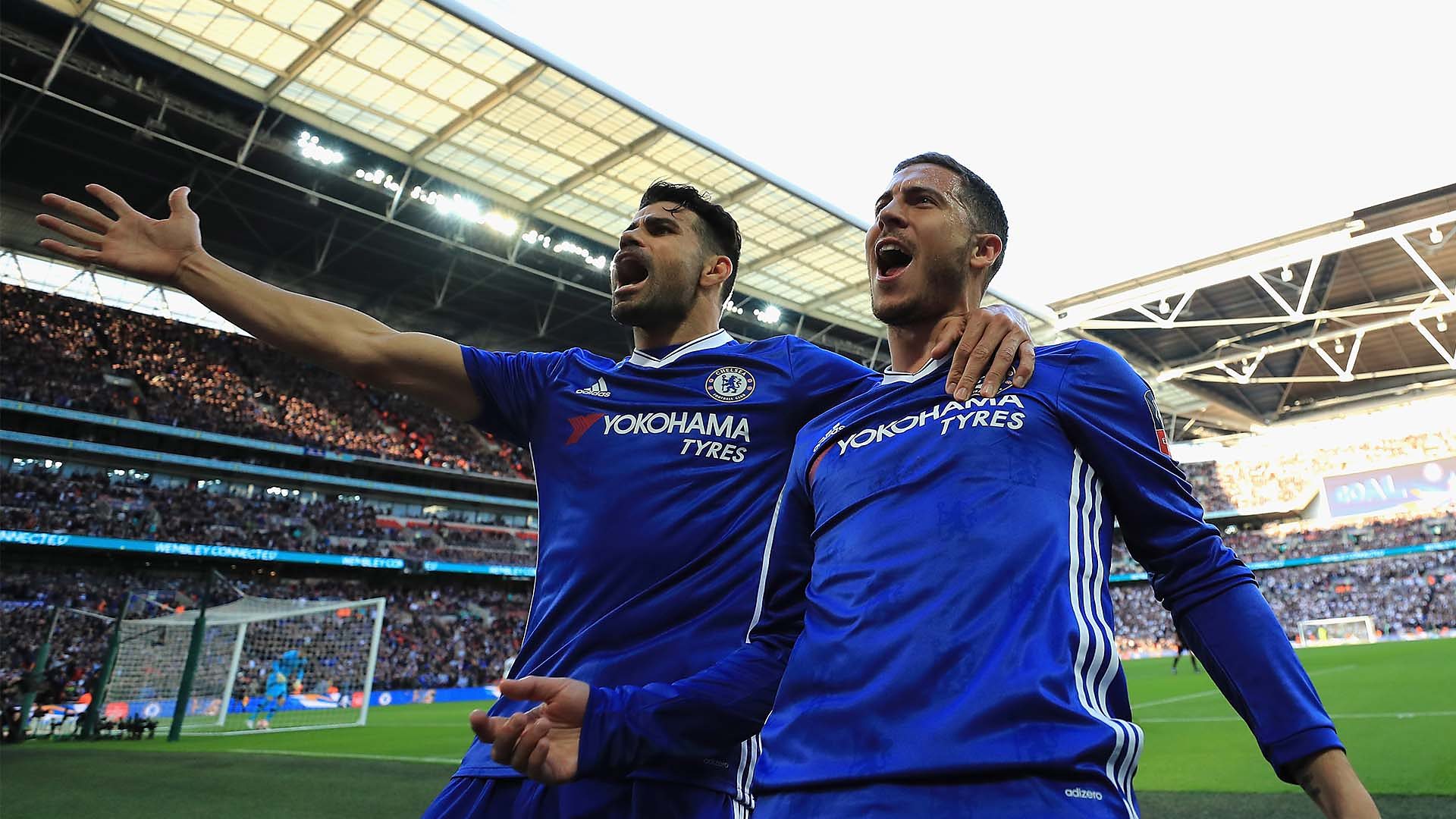 Diego Costa and Eden Hazard