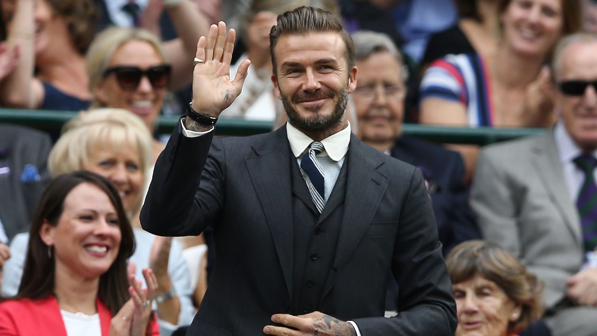David Beckham at Wimbledon