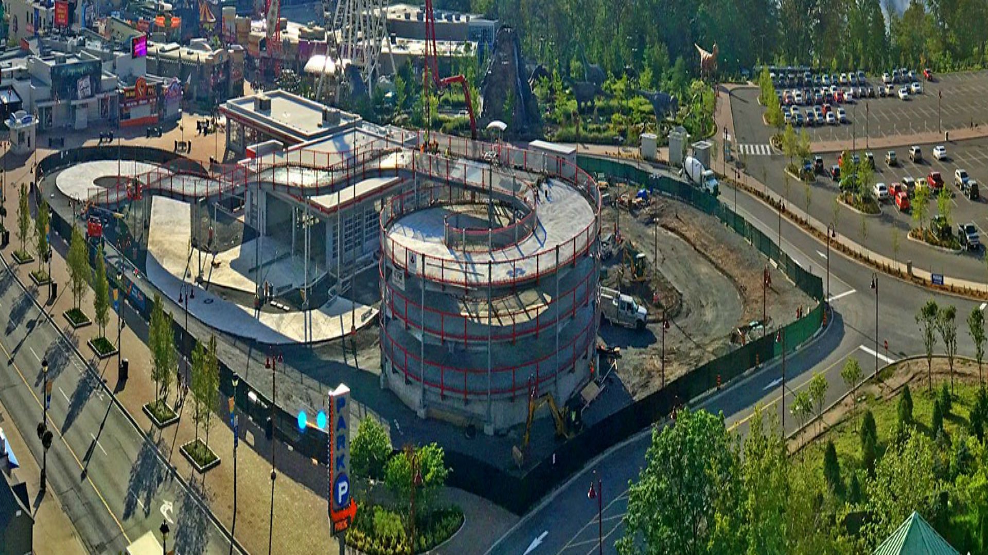 Race track under construction