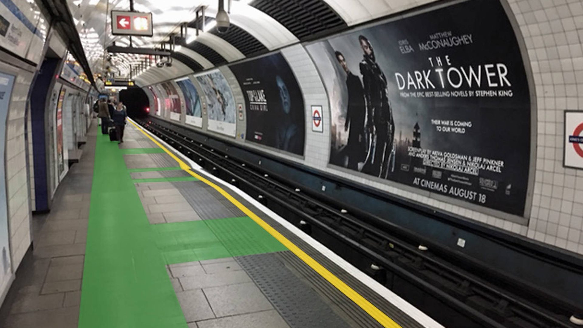 London underground green paint trial