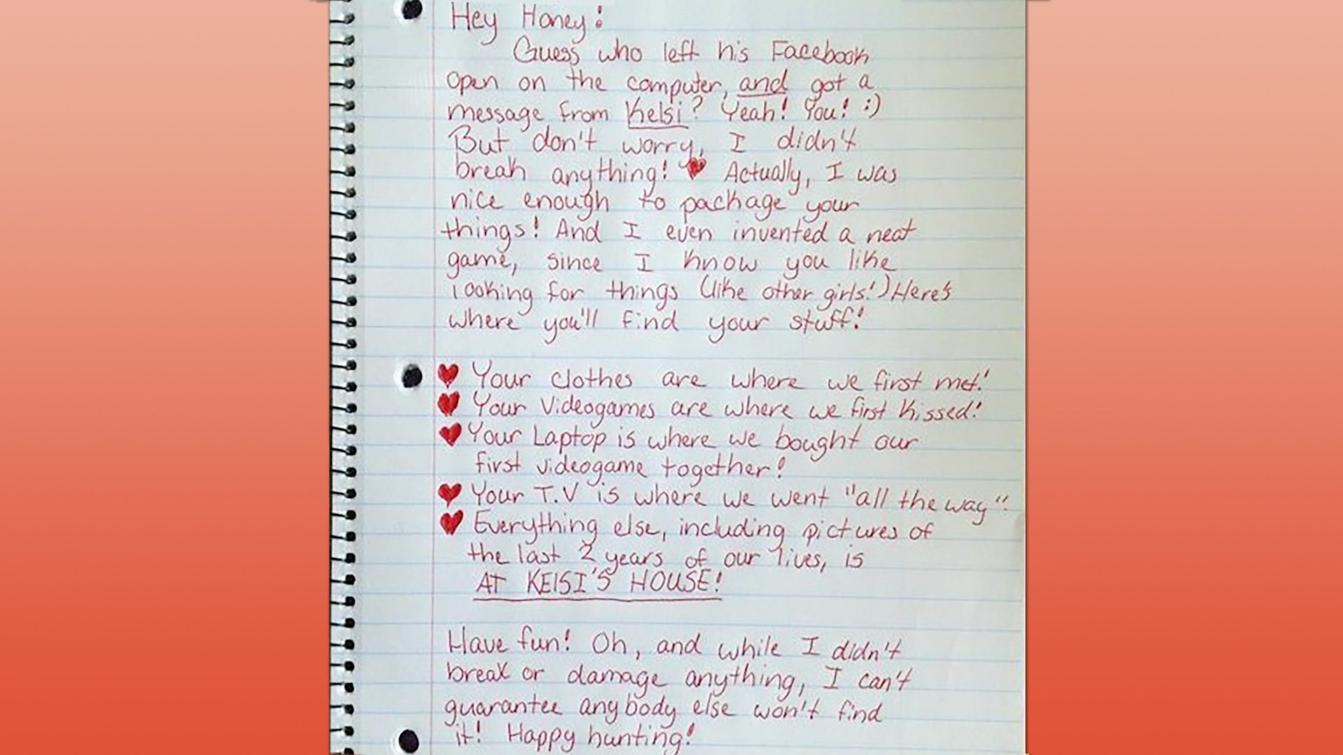 Breakup letter
