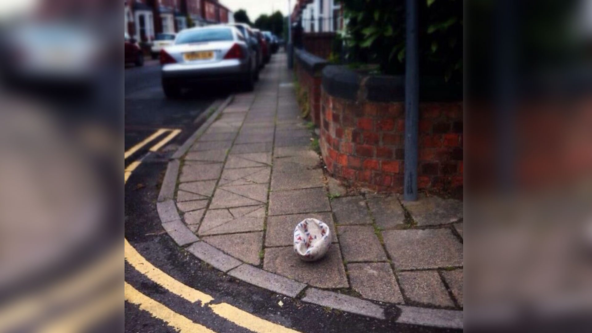 Washed up footballs and rubbish in quays