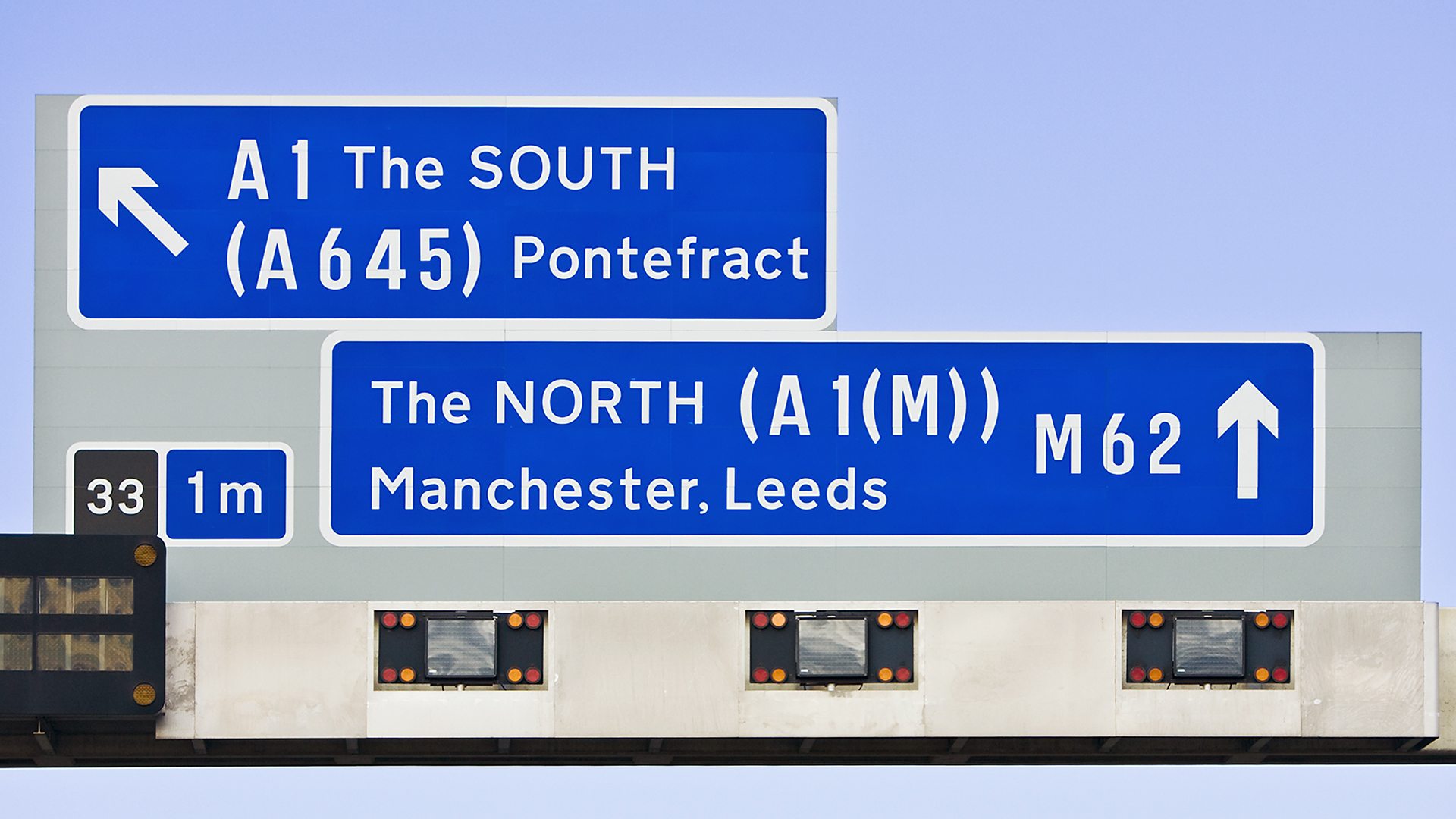 North vs South Motorway signs 