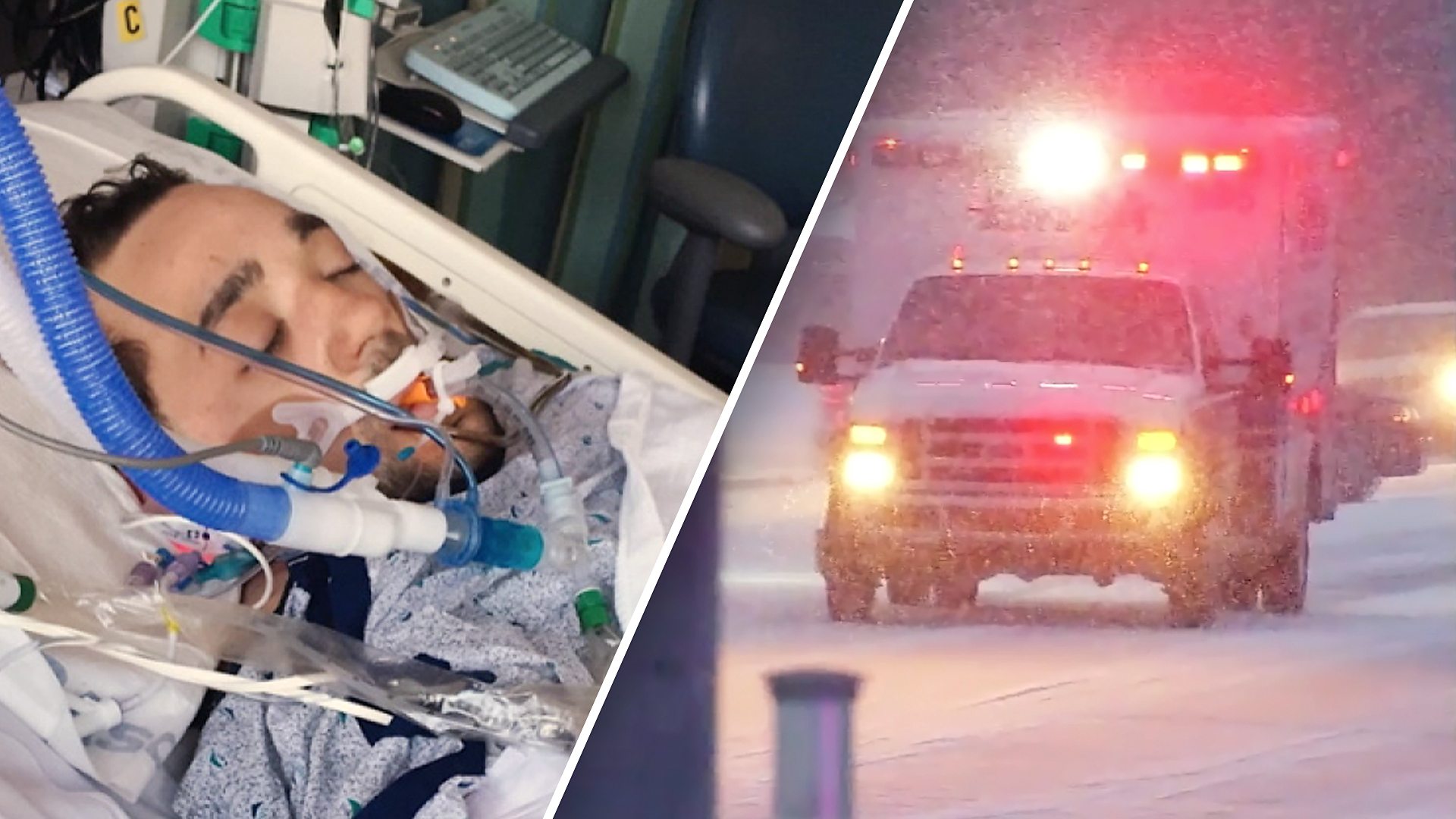 Justin Smith, now recovered, who nearly froze to death in the snow