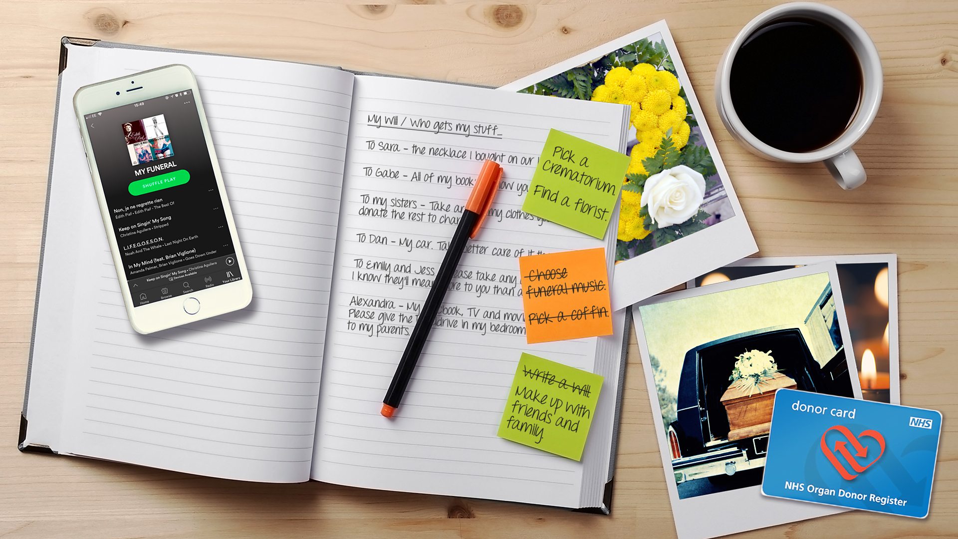 Preparing for my own funeral