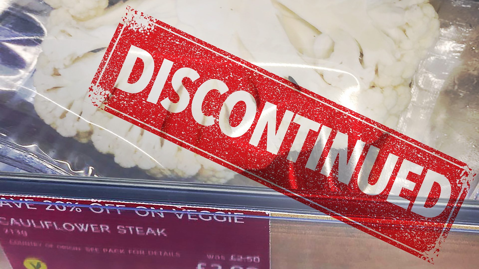 The discontinued 'cauliflower steak'