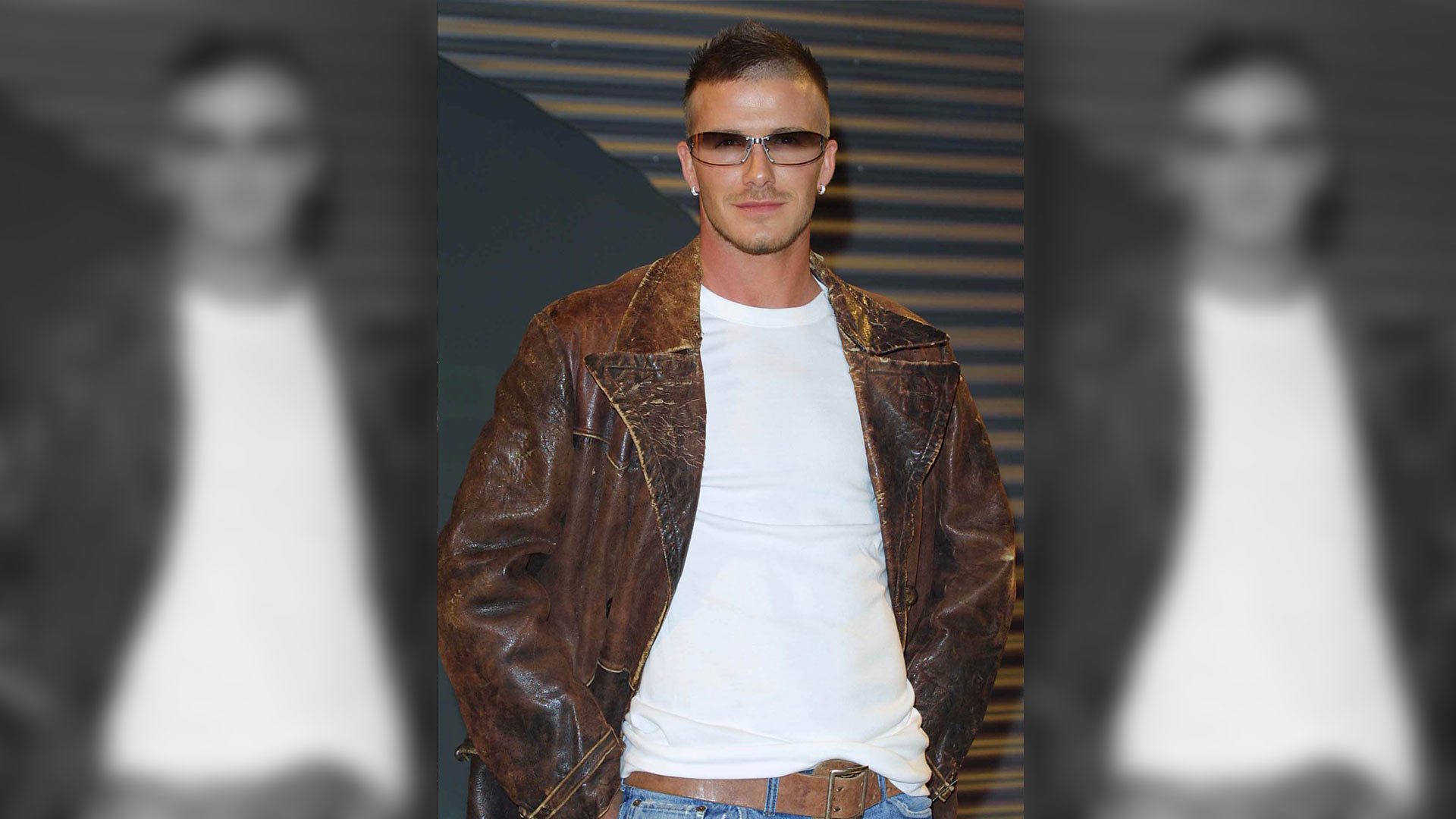 David Beckham with mohawk