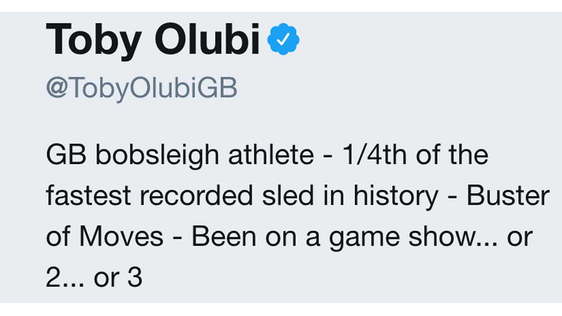 Toby Olubi&#39;s Twitter handle