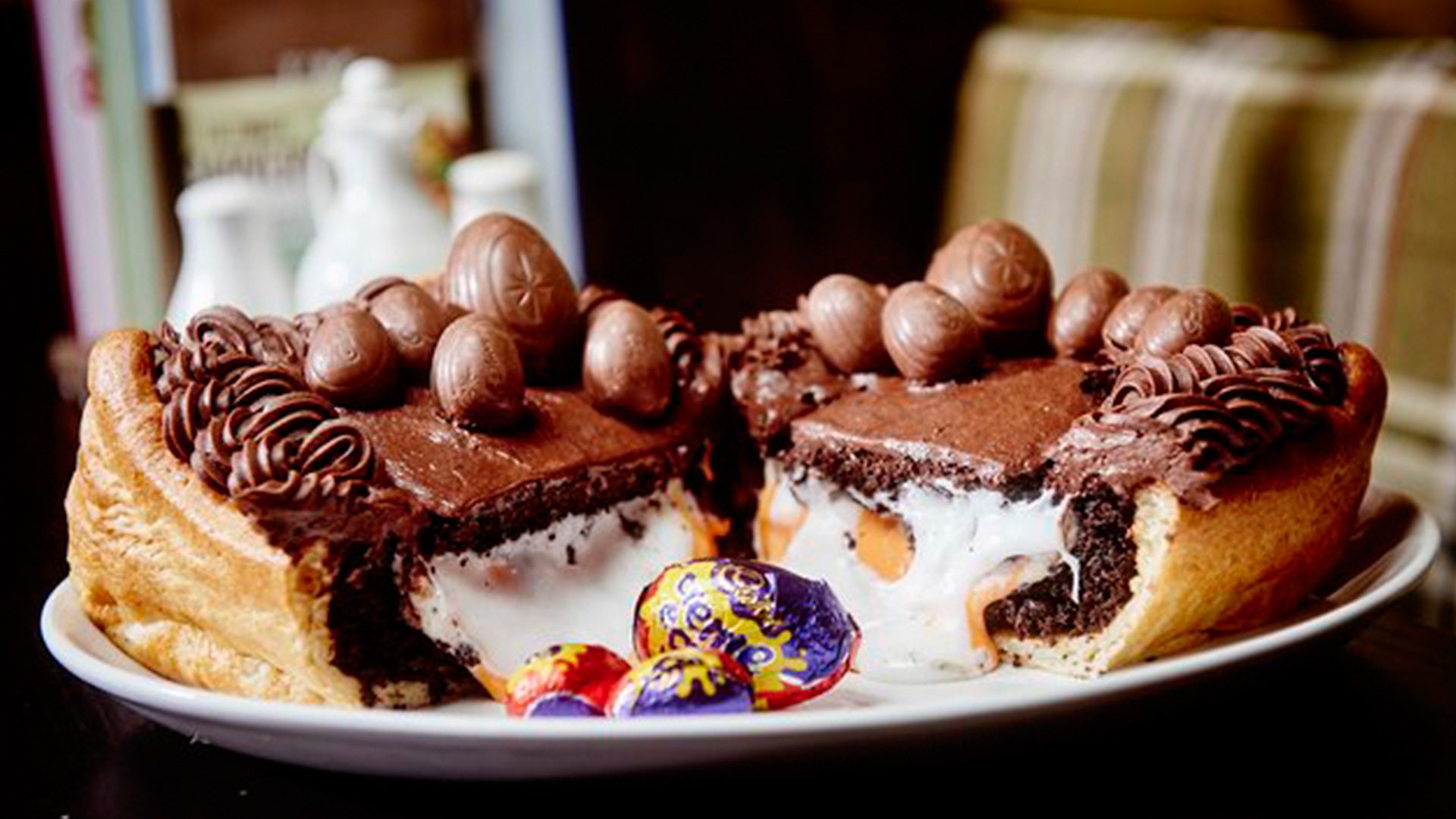 Creme egg yorkshire pudding