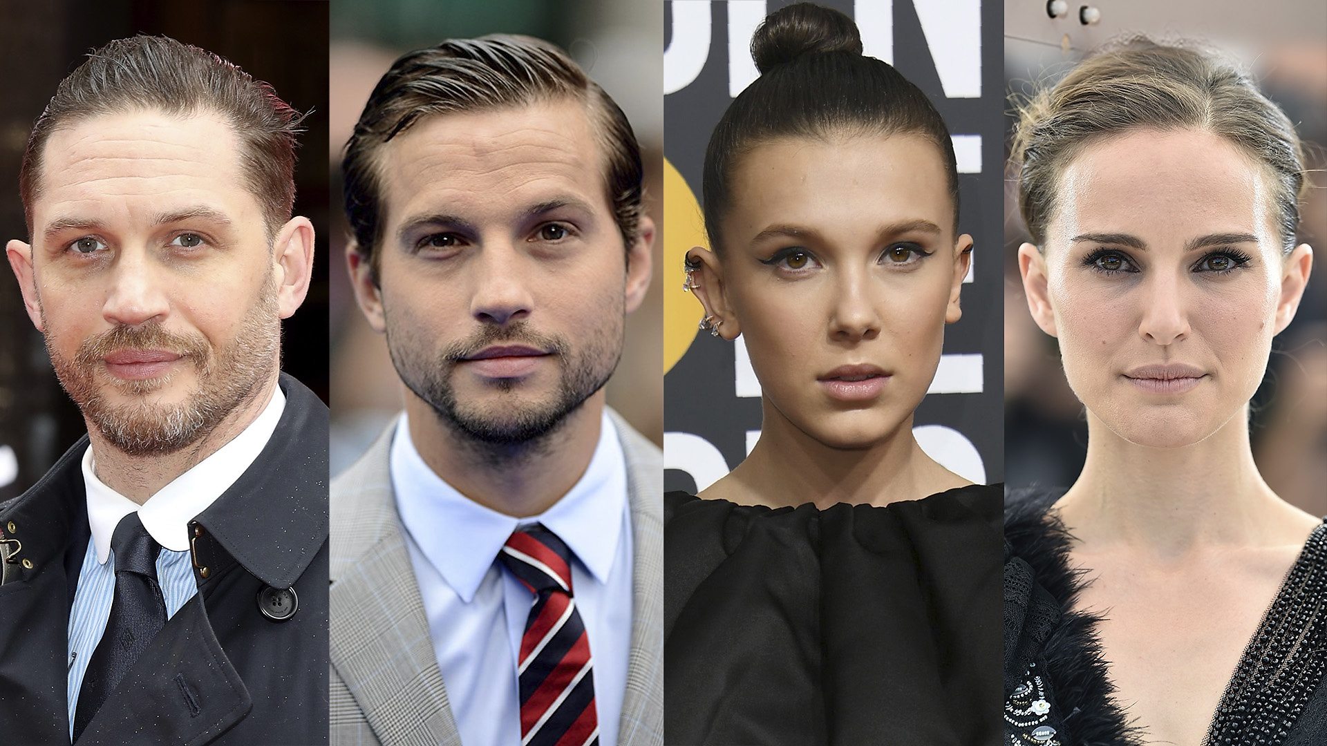 Tom Hardy, Logan Marshall-Green, Milly Bobby Brown and Natalie Portman 