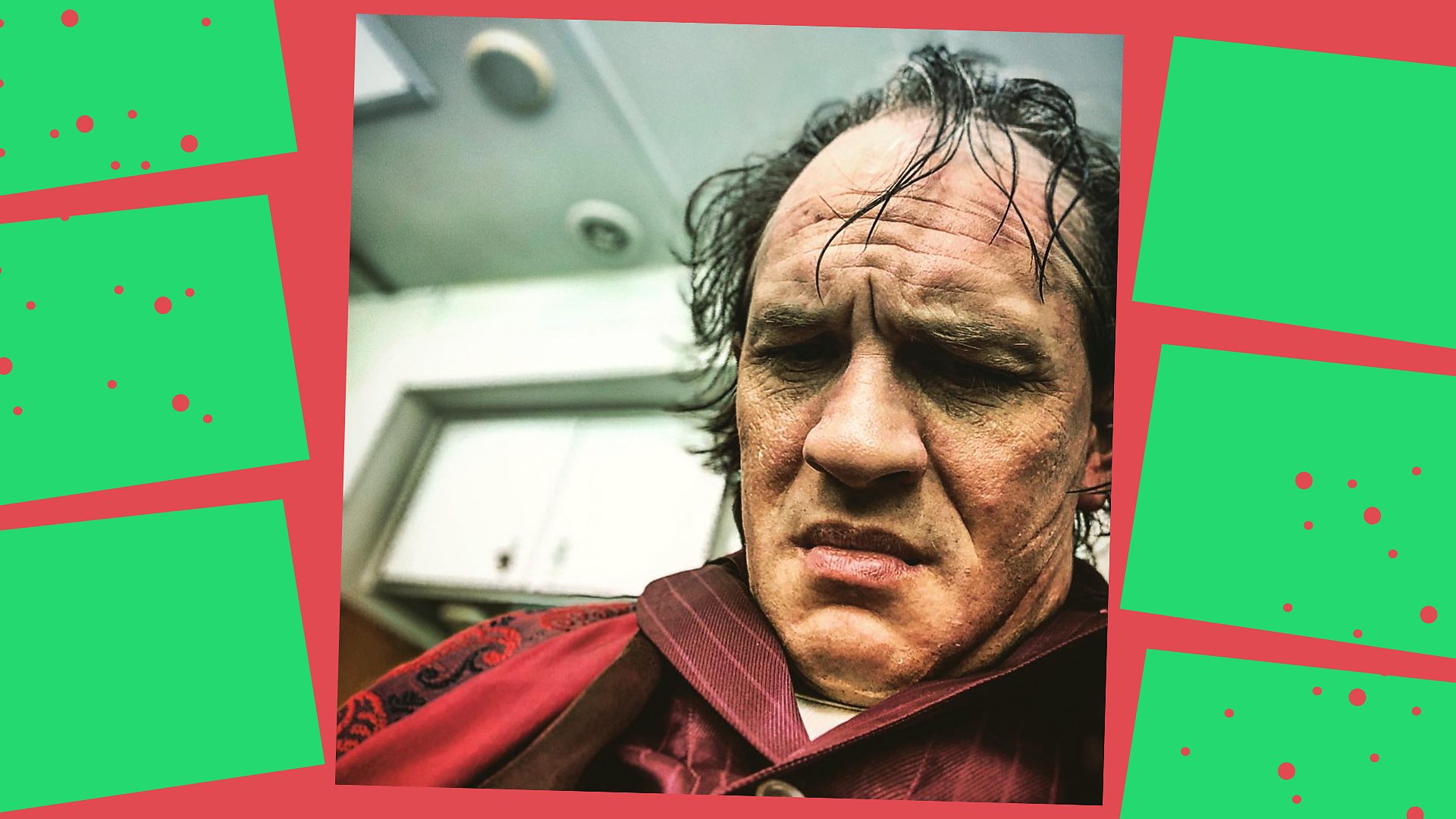 Tom Hardy made up as Al Capone