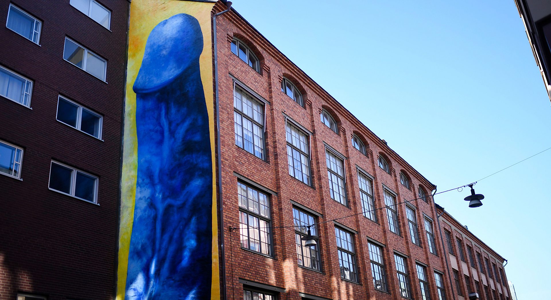 Artist loses long, hard fight to keep giant penis mural - BBC Three