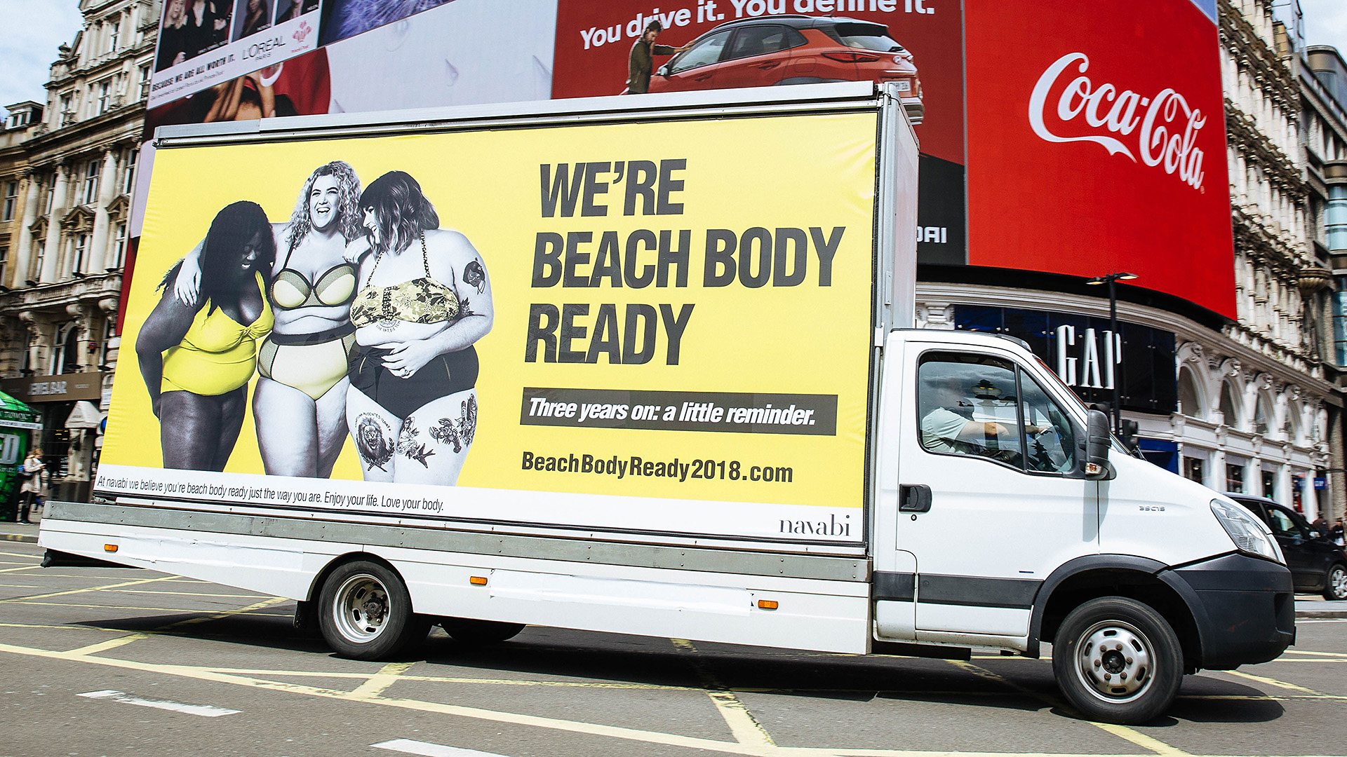 The van was driven around London