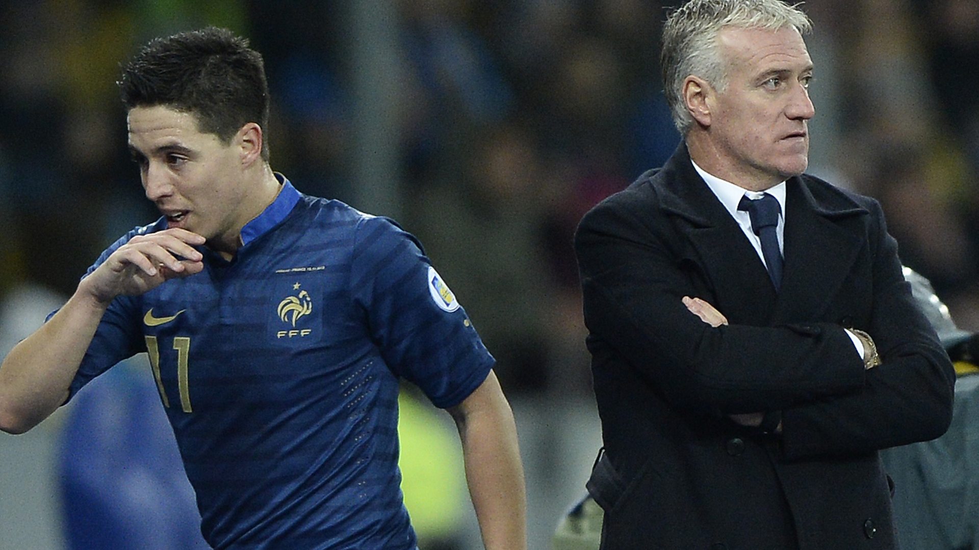 Samir Nasri and Didier Deschamps