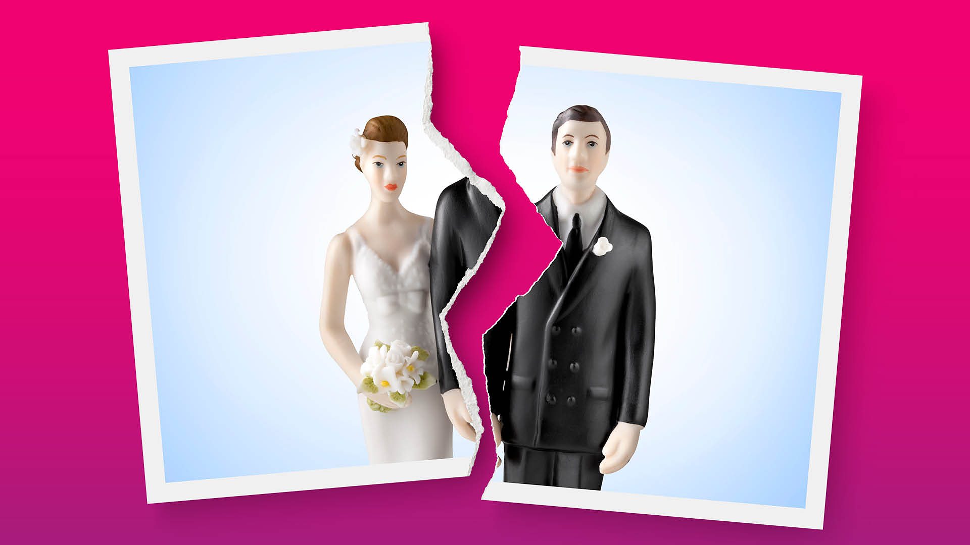 Wedding photo ripped