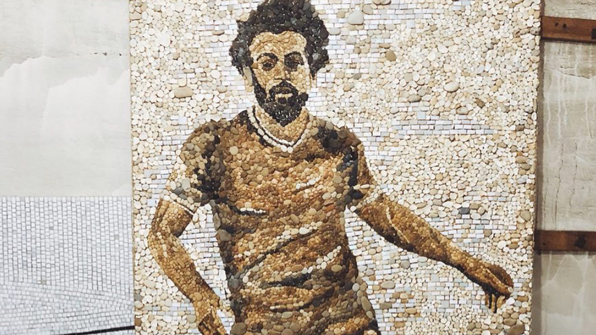 Mohamed Salah mural in Kazan