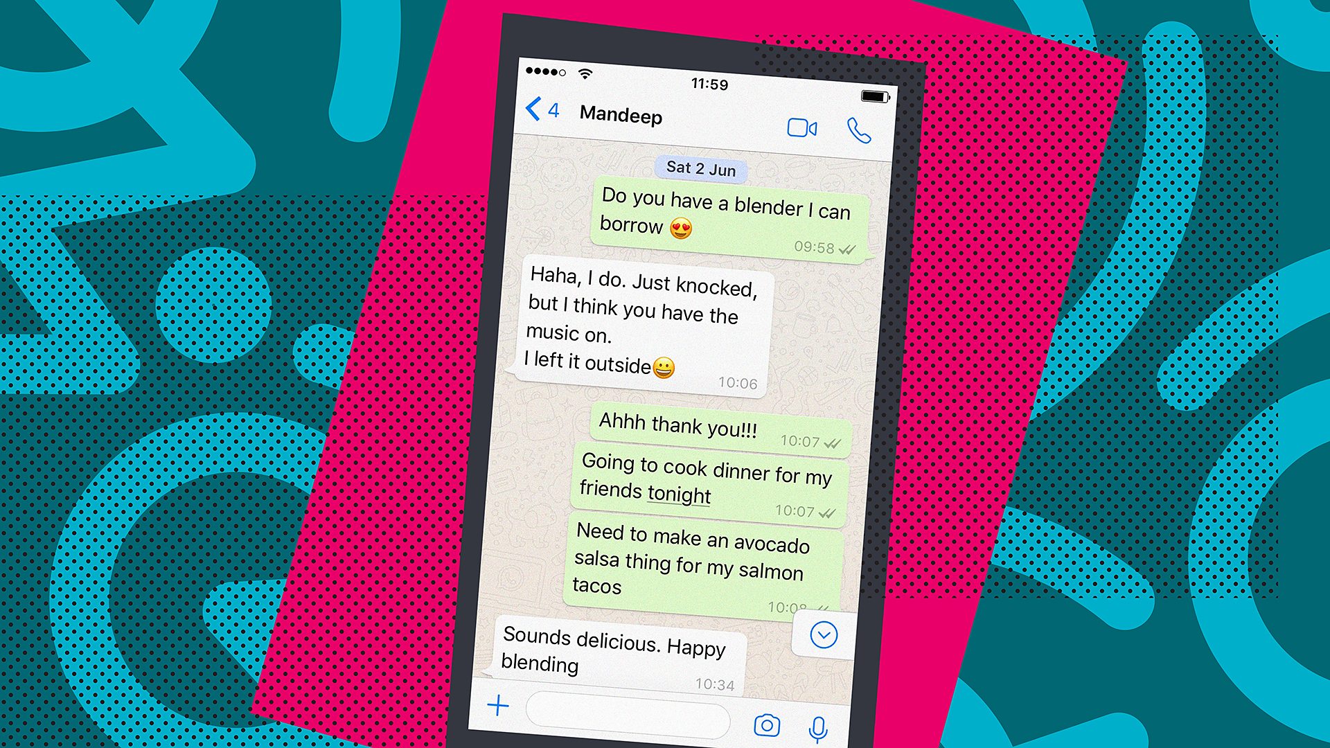 Message between new friends