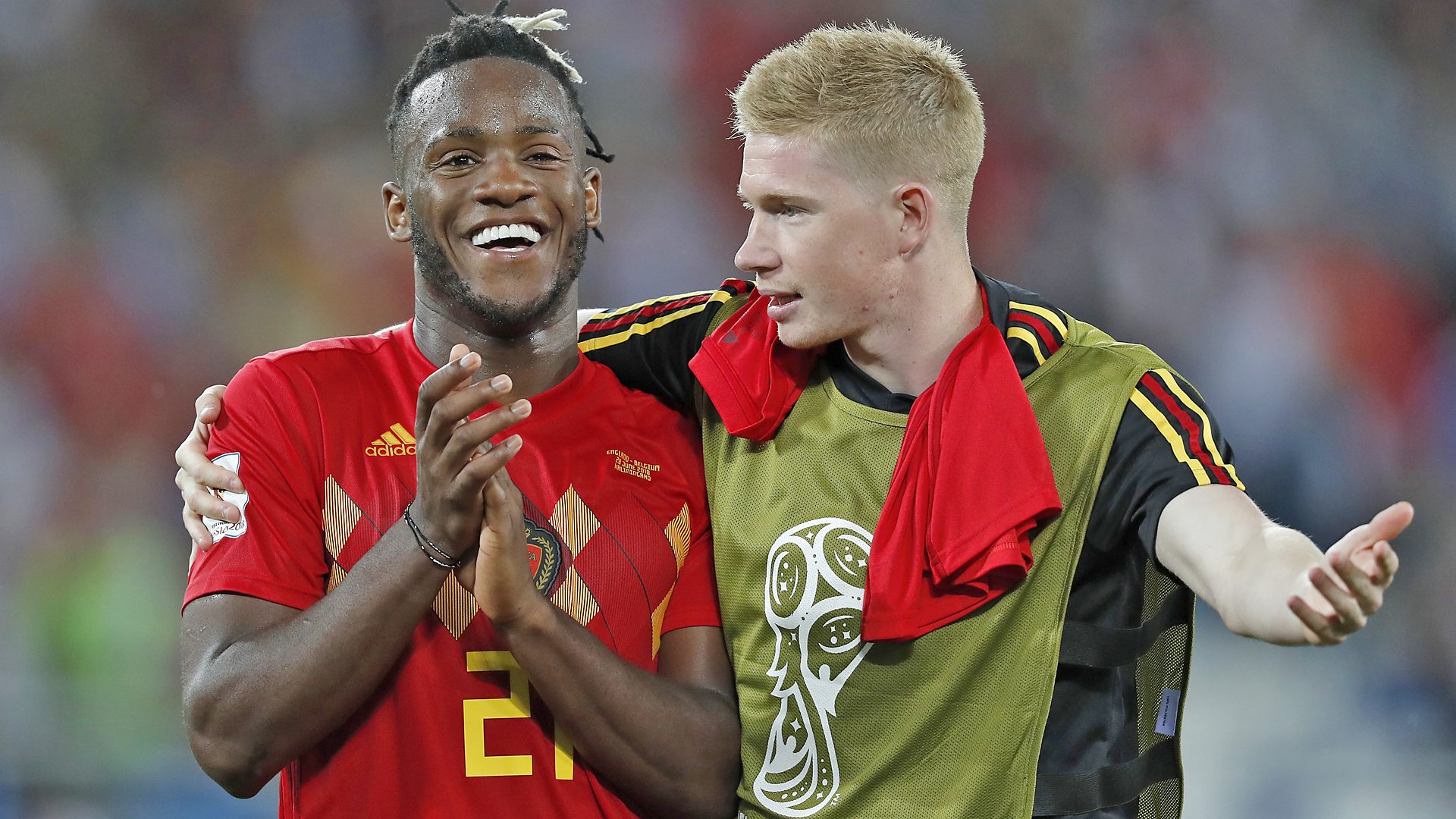 Michy Batshuayi and Kevin De Bruyne