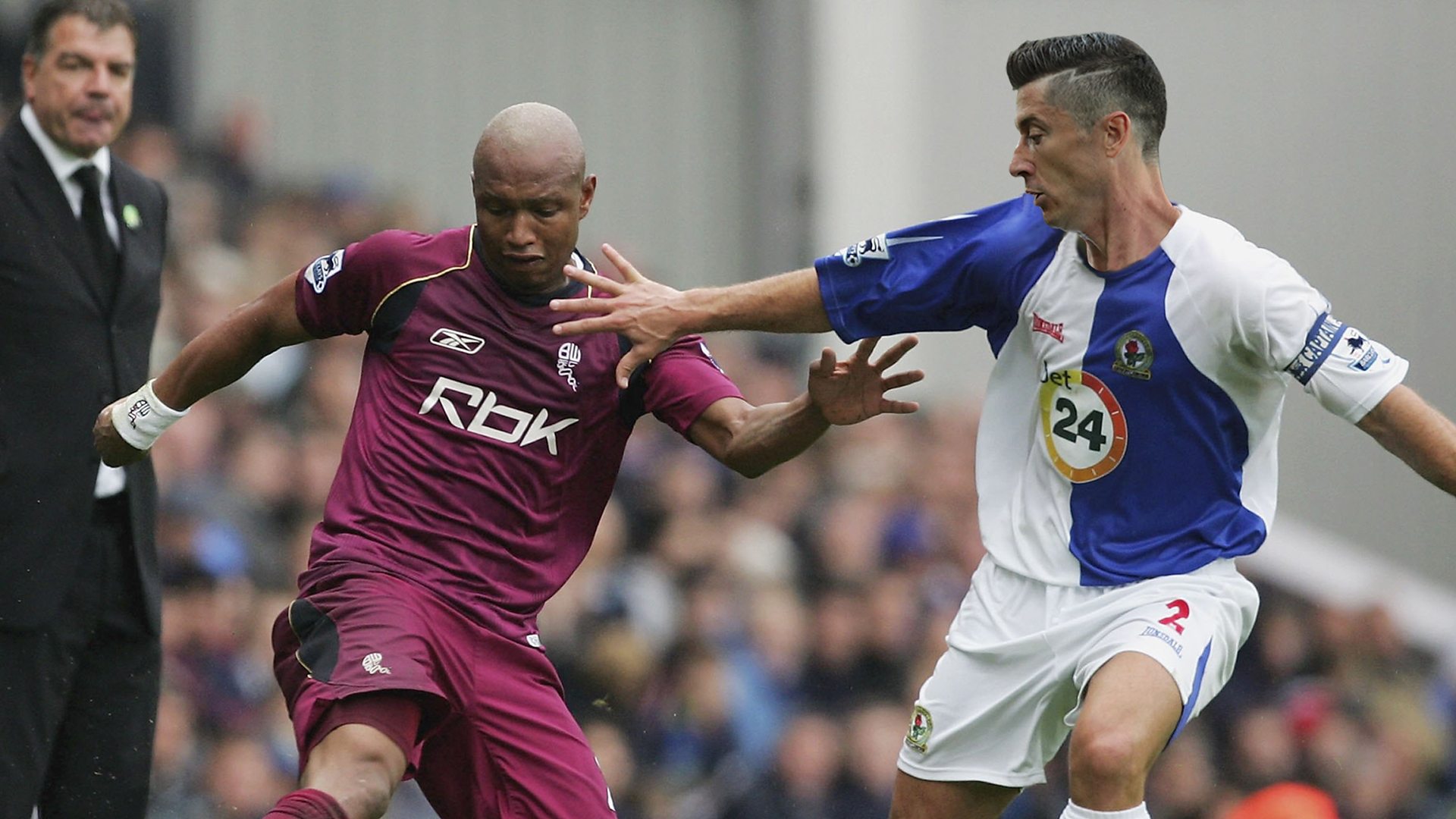 El Hadji Diouf and Robert Lewandowski 