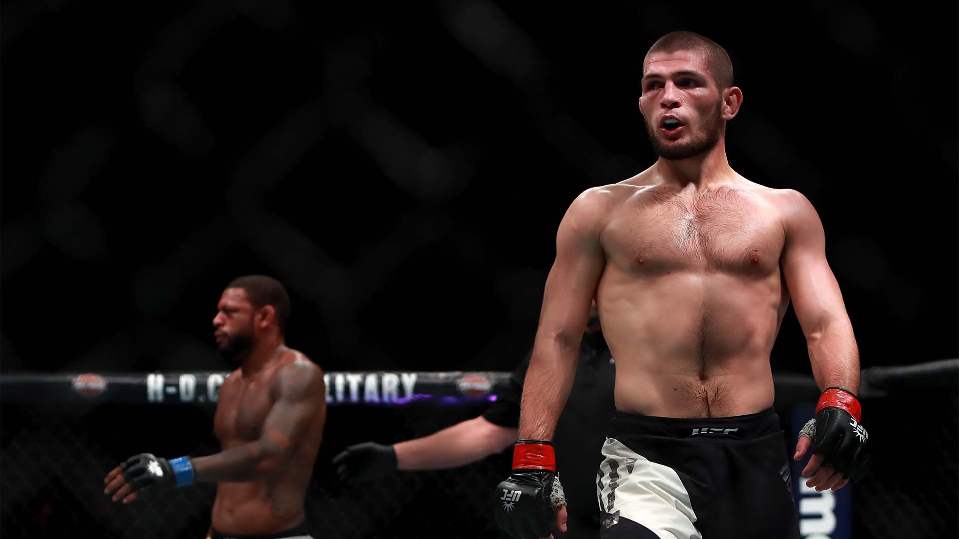 Khabib Nurmagomedov at UFC 205