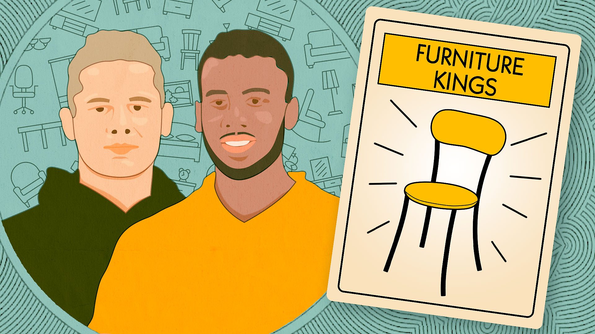 Illustration of Dan and Monty