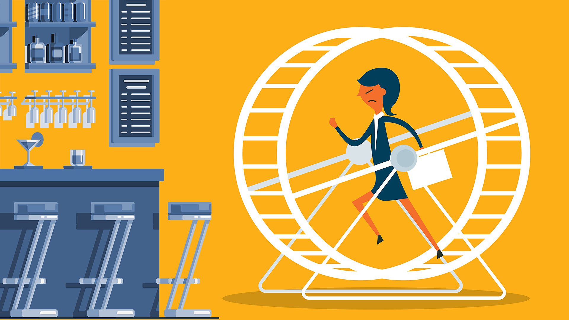 Woman working on her laptop