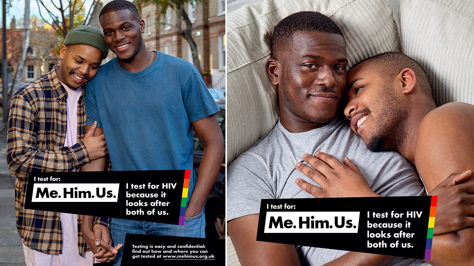 Phil Samba in his sexual health campaign