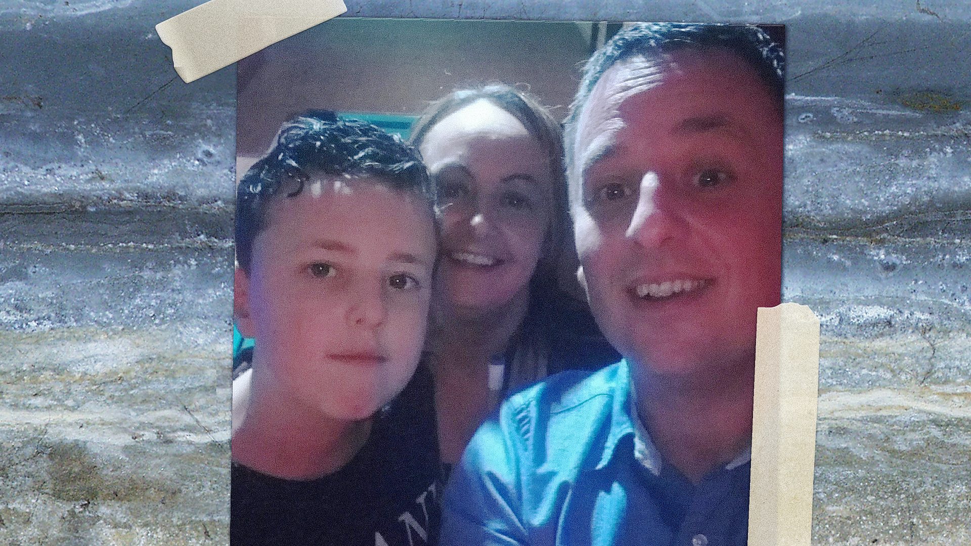 A recent photo of Mark, Michelle and Ethan