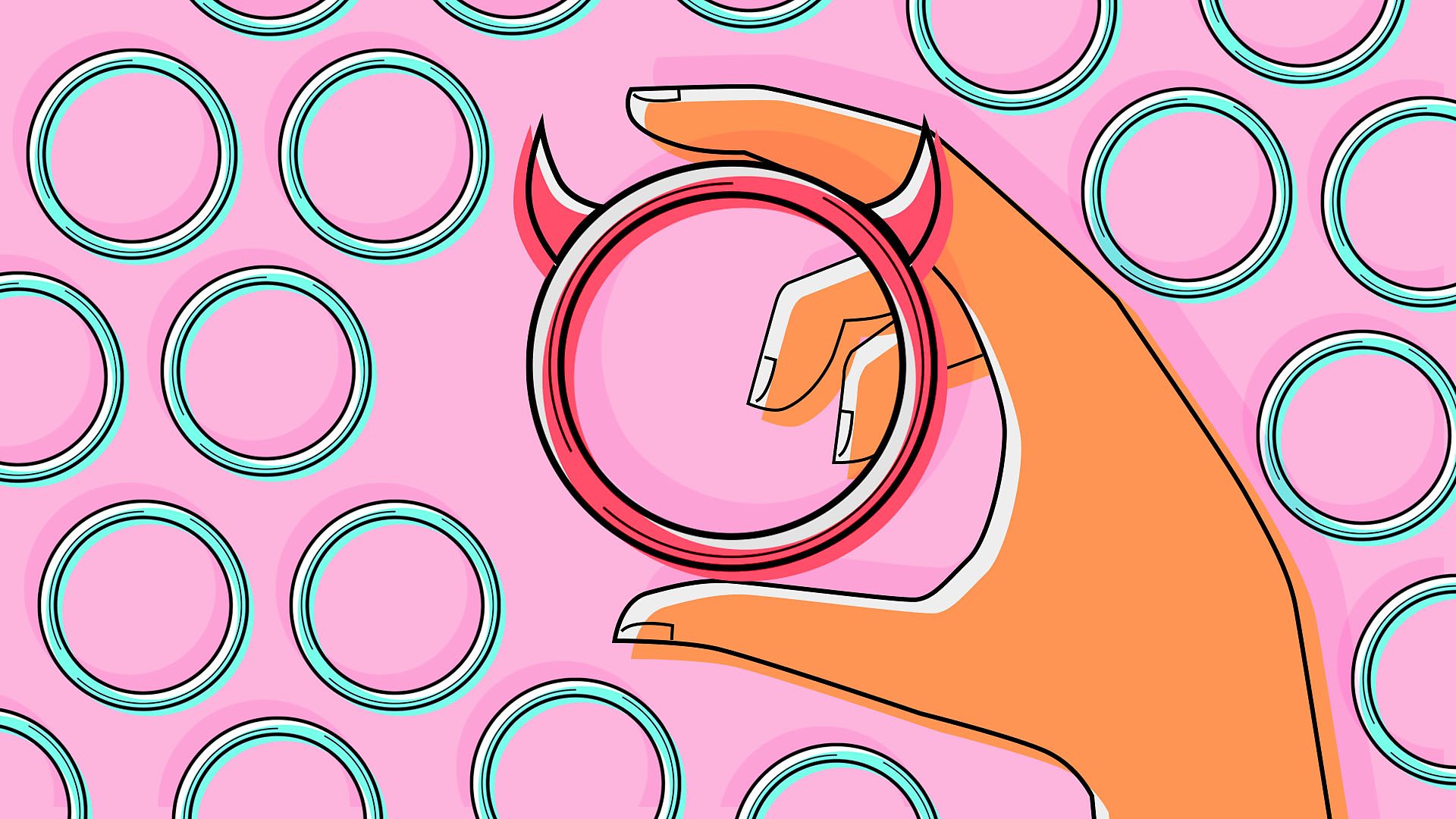 Illustration of a Nuvaring device