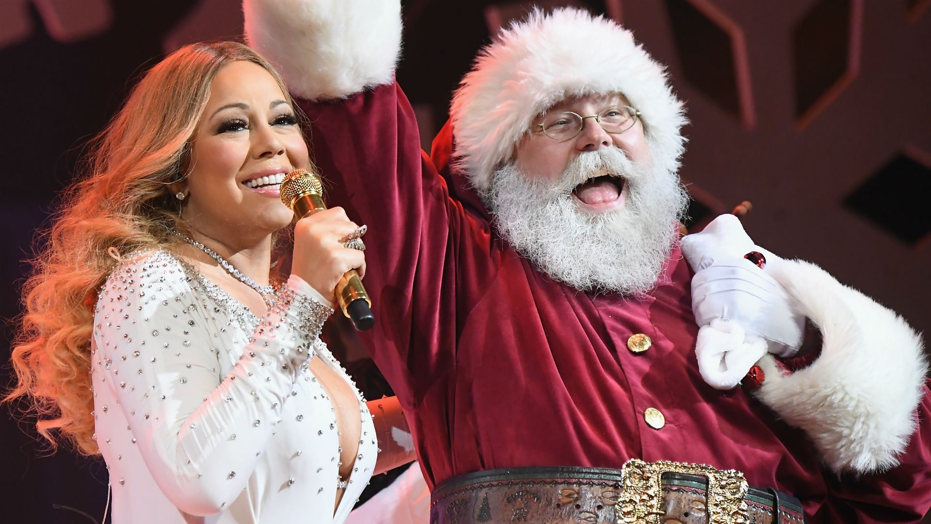 Mariah Carey performs during the opening show of Mariah Carey: All I Want For Christmas Is You at Beacon Theatre on December 5, 2016 