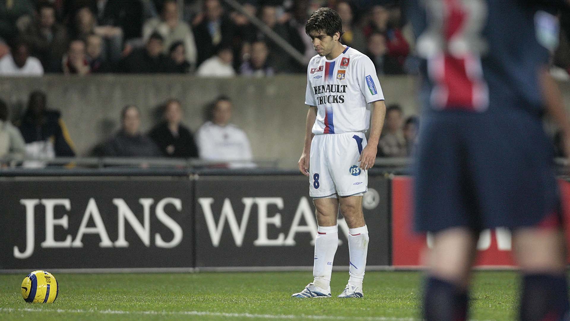 Juninho studies the ball