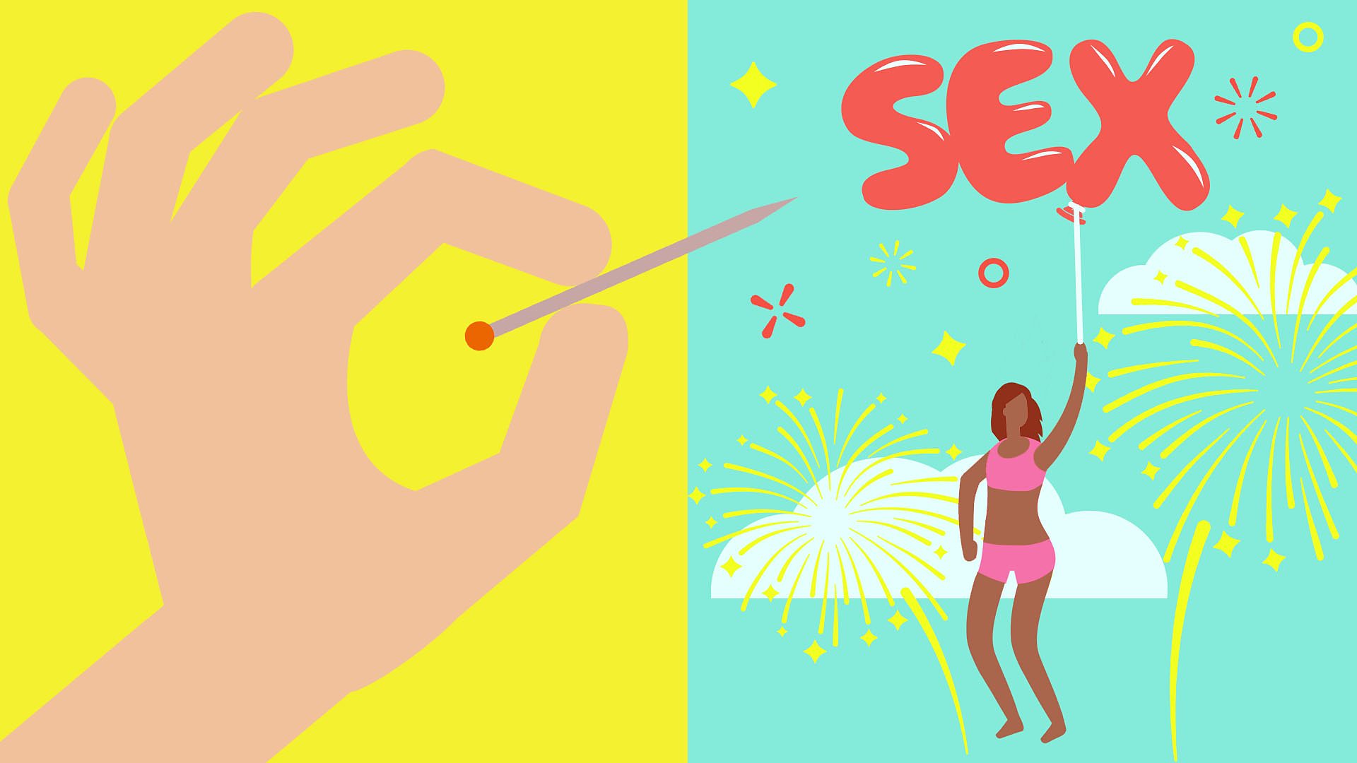Illustration of a balloon being popped