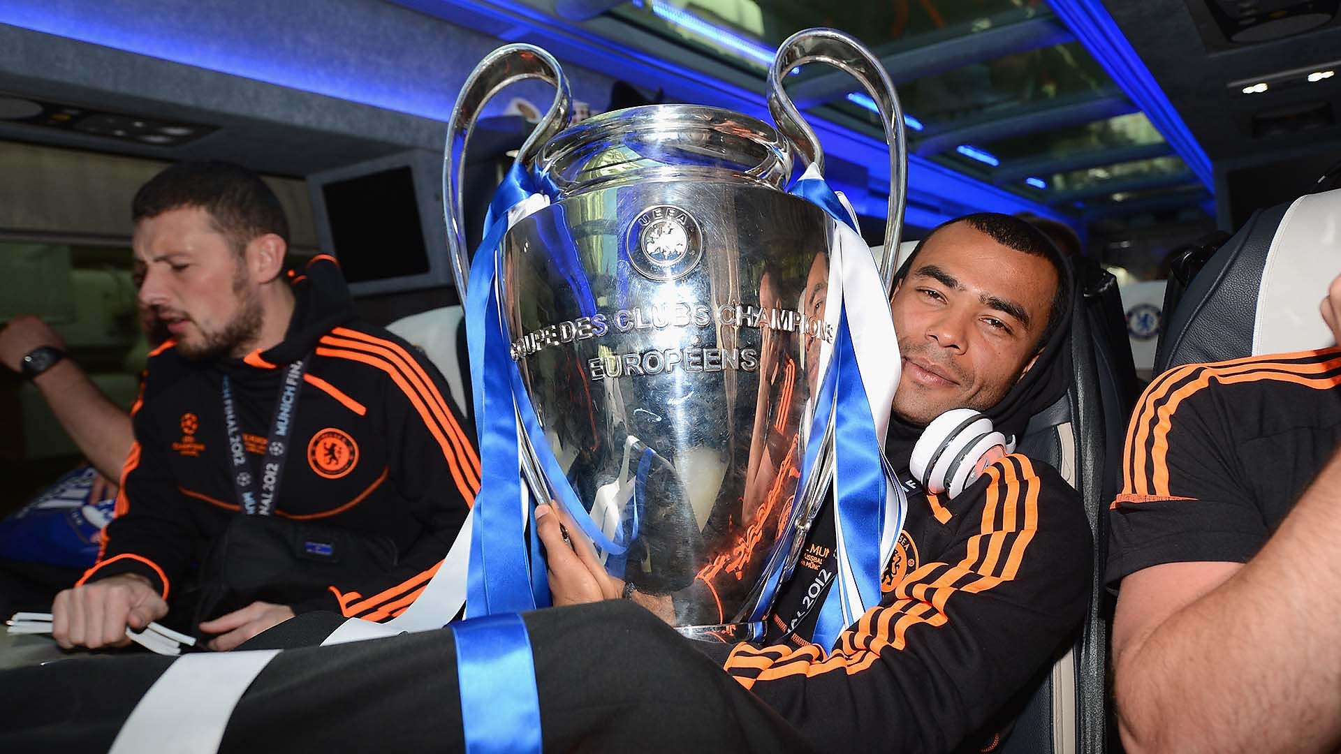 Cole with the Champions League trophy in 2012
