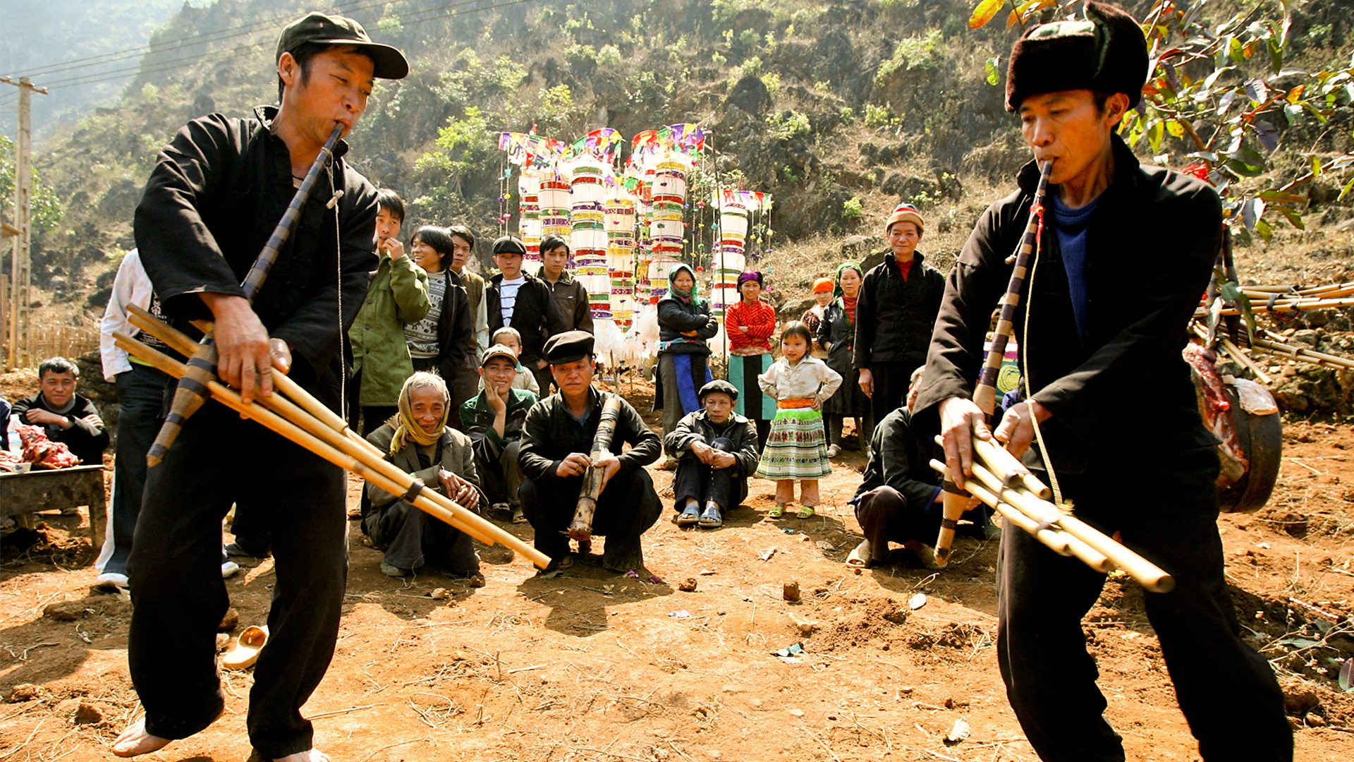 Hmong qeej performance