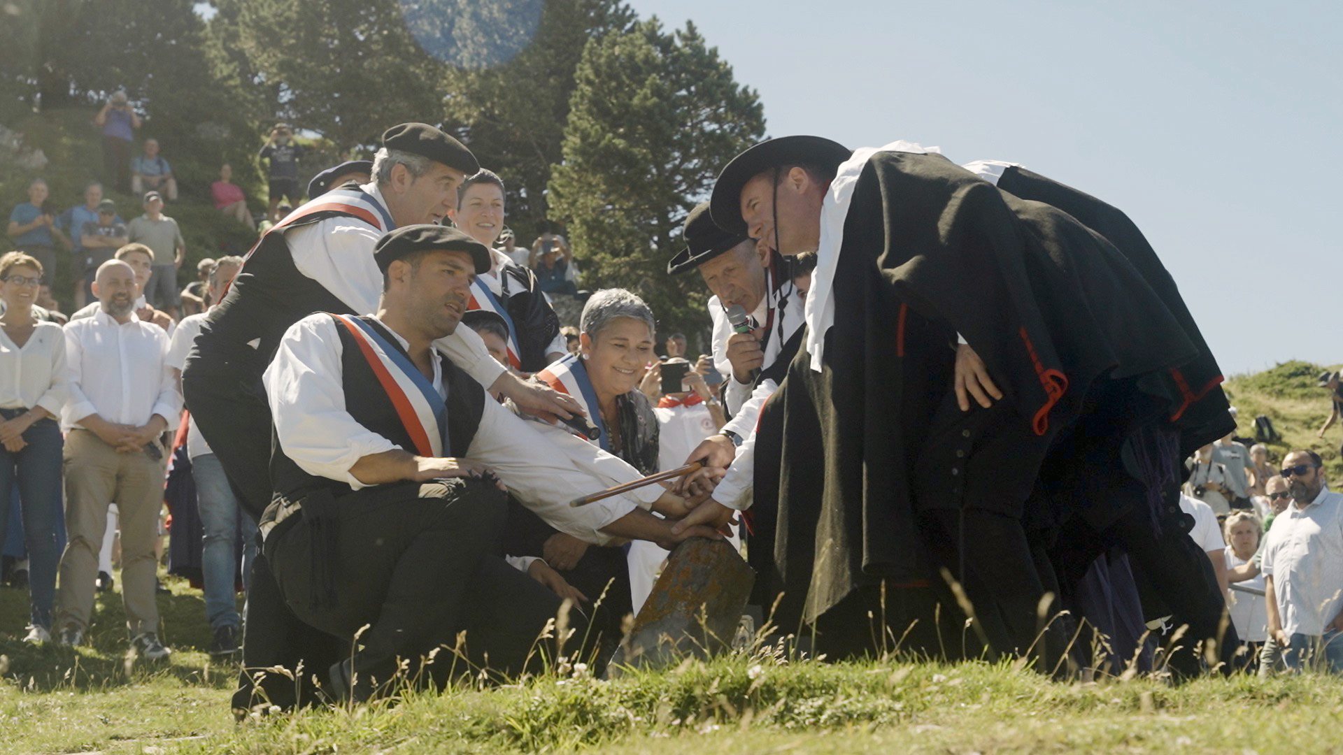 Representatives from the Roncal and Baretous valleys perform a ceremony to honour a centuries-old treaty.