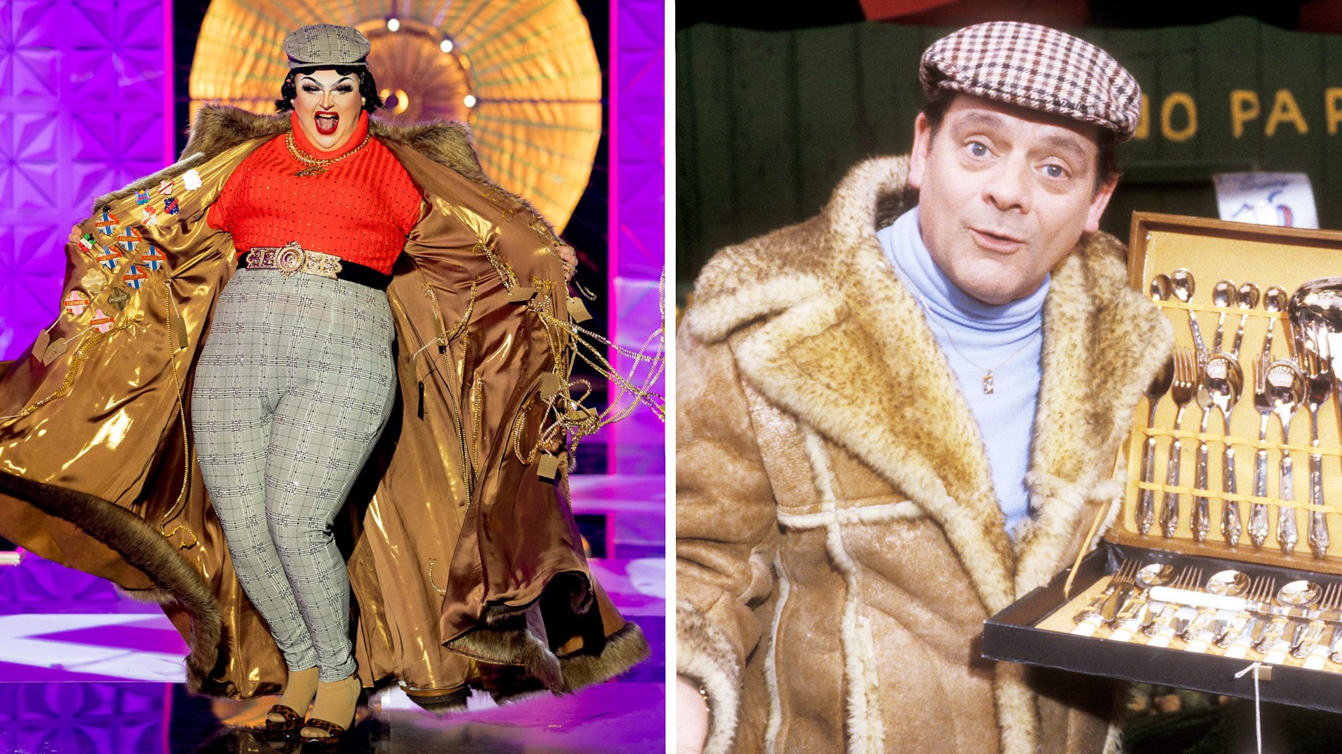 pixie polite Del boy drag race...