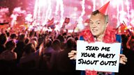 Send Graham your party shout outs!