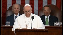 ローマ法王、初の米連邦議会演説