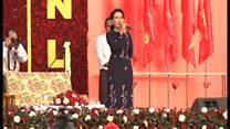 ミャンマー総選挙 スー・チー氏率いるNLDがヤンゴンで集会